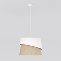Emibig Emibig CANVA 1 WHITE NATURAL - Lampe suspendue moderne pour tous les espaces