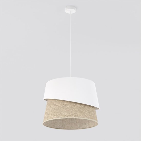 Emibig Emibig CANVA 1 WHITE NATURAL - Lampe suspendue moderne pour tous les espaces