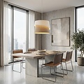 Emibig Emibig CANVA 1 WHITE NATURAL - Lampe suspendue moderne pour tous les espaces