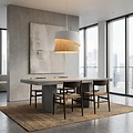 Emibig Emibig CANVA 1 WHITE NATURAL - Lampe suspendue moderne pour tous les espaces