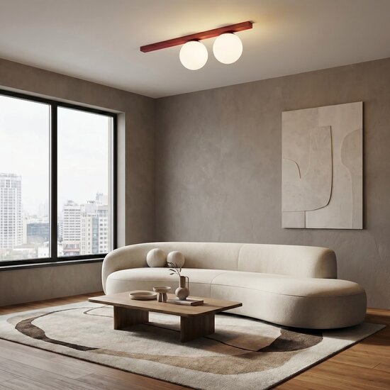 Emibig Emibig FIT 2 BURGUNDY OPAL - Lámpara de techo minimalista para interiores modernos