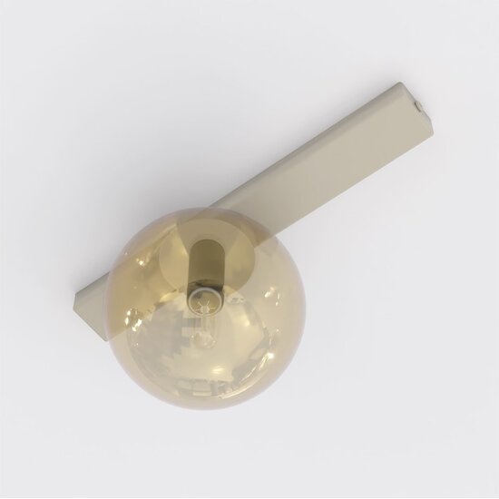 Emibig Emibig FIT 1 MOKKA AMBER - Minimalist ceiling lamp for cozy lighting