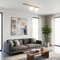 Emibig Emibig FIT 2 MOKKA OPAL - Minimalist ceiling lamp for any space