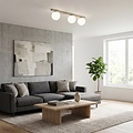 Emibig Emibig FIT 3 MOKKA OPAL - Minimalist ceiling lamp for any space