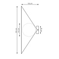 Emibig Emibig MONO K1L BL GRAFIT - Applique murale moderne pour un éclairage stylé