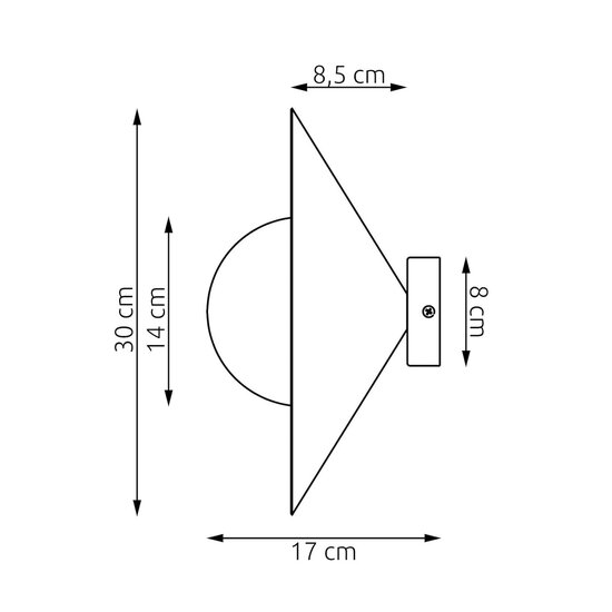 Emibig Emibig MONO K1S BL GRAFIT - Moderne Wandlampe für stilvolle Beleuchtung