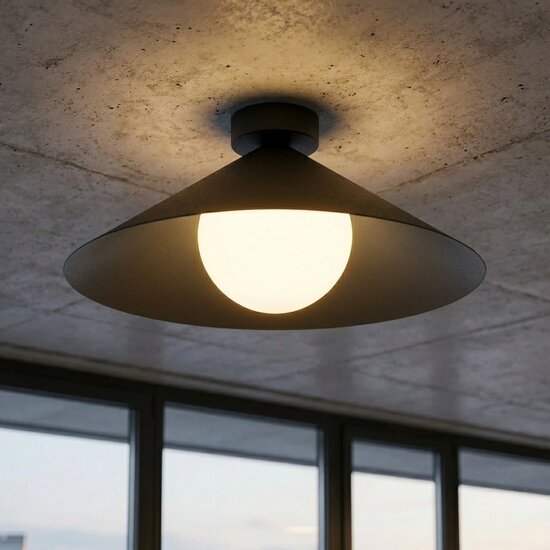 Emibig Emibig MONO 1M PLAFON BL OPAL - Modern ceiling lamp for stylish lighting