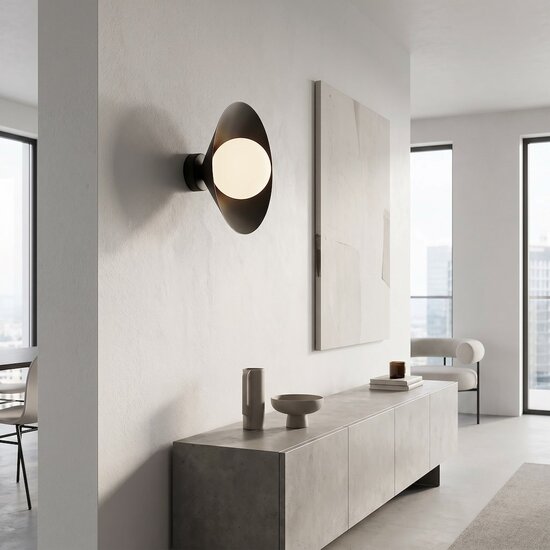 Emibig Emibig MONO K1S BL OPAL - Moderne wandlamp voor sfeervolle verlichting