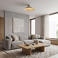 Emibig Emibig MONO 1M PLAFON MOKKA AMBER - Moderne plafondlamp voor sfeervolle verlichting