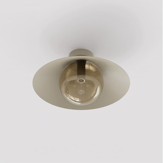 Emibig Emibig MONO 1S PLAFON MOKKA AMBER - Lampe de plafond moderne pour un éclairage stylé