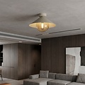 Emibig Emibig MONO 1S PLAFON MOKKA AMBER - Modern ceiling lamp for stylish lighting