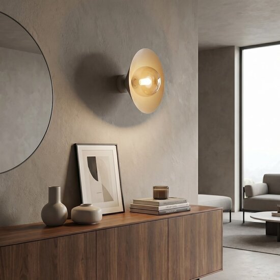 Emibig Emibig MONO K1S MOKKA AMBER - Moderne wandlamp voor sfeervolle verlichting