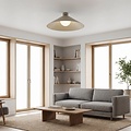 Emibig Emibig MONO 1L PLAFON MOKKA OPAL - Moderne plafondlamp voor sfeervolle verlichting