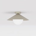 Emibig Emibig MONO 1S PLAFON MOKKA OPAL - Moderne plafondlamp voor sfeervolle verlichting