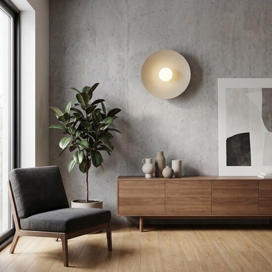 Emibig Emibig MONO K1L MOKKA OPAL - Modern wall lamp for stylish lighting