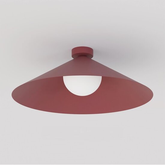 Emibig Emibig MONO 1L PLAFON BURGUNDY OPAL - Modern ceiling lamp for stylish lighting