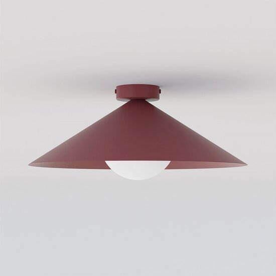 Emibig Emibig MONO 1M PLAFON BURGUNDY OPAL - Modern ceiling lamp for stylish lighting