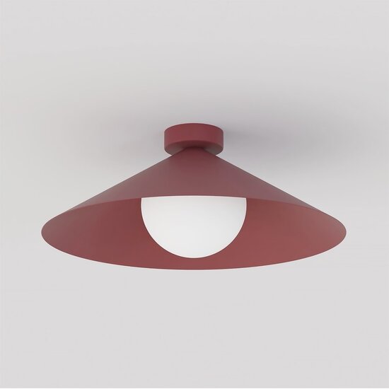 Emibig Emibig MONO 1M PLAFON BURGUNDY OPAL - Moderne Deckenlampe für stilvolle Beleuchtung