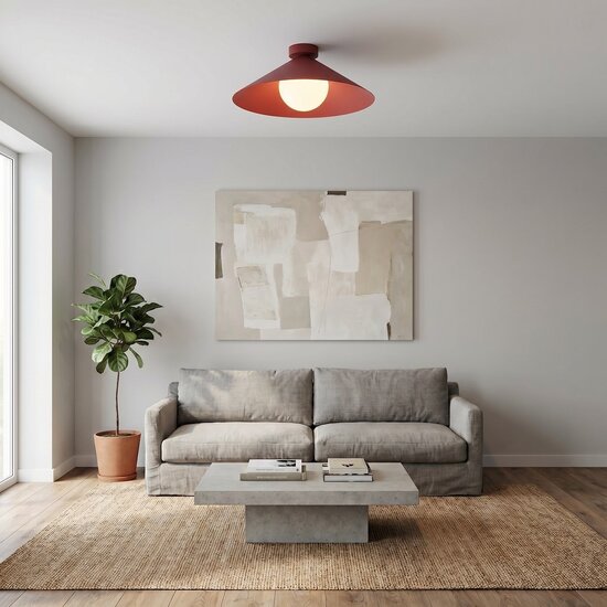 Emibig Emibig MONO 1M PLAFON BURGUNDY OPAL - Moderne Deckenlampe für stilvolle Beleuchtung