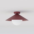 Emibig Emibig MONO 1S PLAFON BURGUNDY OPAL - Modern ceiling lamp for stylish illumination