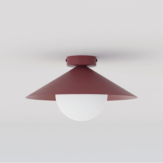 Emibig Emibig MONO 1S PLAFON BURGUNDY OPAL - Lampe de plafond moderne pour une ambiance élégante