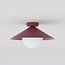 Emibig Emibig MONO 1S PLAFON BURGUNDY OPAL - Moderne Deckenlampe für stilvolle Beleuchtung
