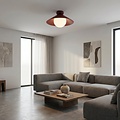 Emibig Emibig MONO 1S PLAFON BURGUNDY OPAL - Lámpara de techo moderna para una iluminación elegante