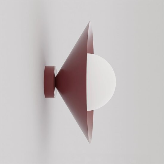 Emibig Emibig MONO K1S BURGUNDY OPAL - Moderne wandlamp voor sfeervolle verlichting