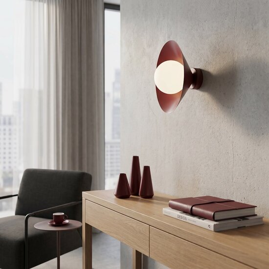 Emibig Emibig MONO K1S BURGUNDY OPAL - Modern wall lamp for stylish lighting