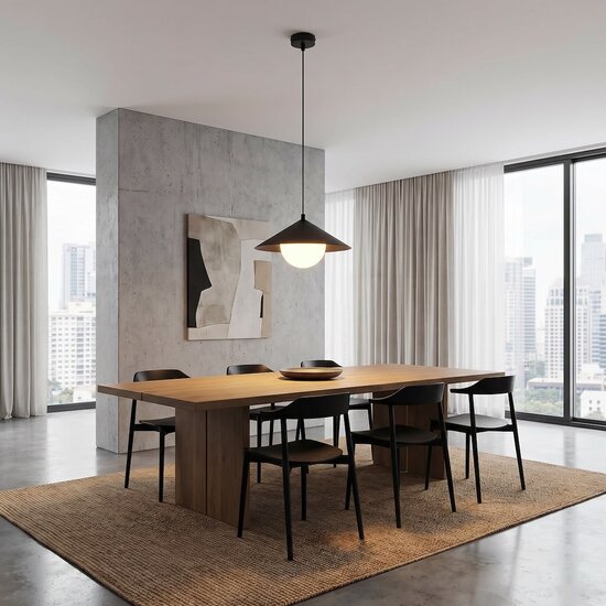 Emibig Emibig MONO 1S BL OPAL - Moderne hanglamp voor sfeervolle verlichting