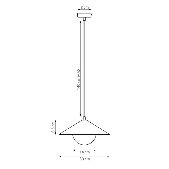 Emibig Emibig MONO 1S BL OPAL - Moderne hanglamp voor sfeervolle verlichting
