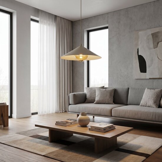 Emibig Emibig MONO 1M MOKKA AMBER - Moderne Pendelleuchte für gemütliche Beleuchtung