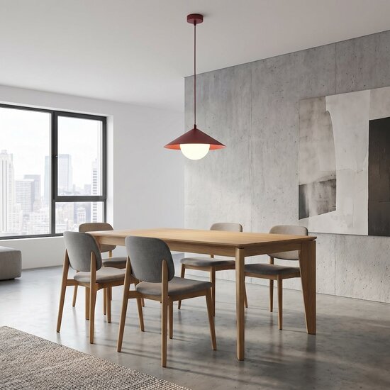 Emibig Emibig MONO 1S BURGUNDY OPAL - Moderne Pendelleuchte für stilvolle Beleuchtung