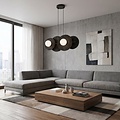 Emibig Emibig UMBRA 4 BLACK - Moderne Pendelleuchte für stilvolle Beleuchtung