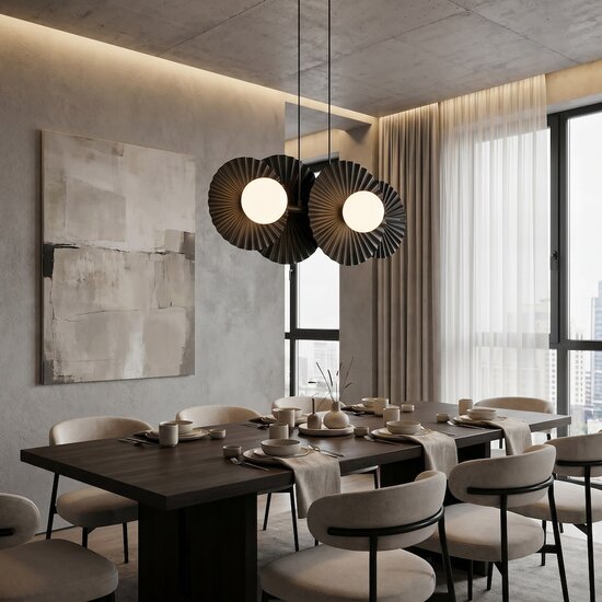 Emibig Emibig UMBRA 4 BLACK - Lámpara colgante moderna para una iluminación elegante