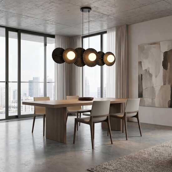 Emibig Emibig UMBRA 6 BLACK - Moderne Pendelleuchte für stilvolle Beleuchtung