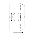 Emibig Emibig UMBRA K1 BLACK L - Modern wall lamp for stylish lighting