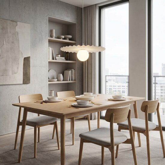 Emibig Emibig UMBRA 1 WHITE - Moderne hanglamp voor sfeervolle verlichting