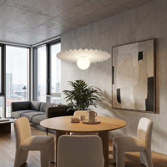 Emibig Emibig UMBRA 1 WHITE - Moderne hanglamp voor sfeervolle verlichting