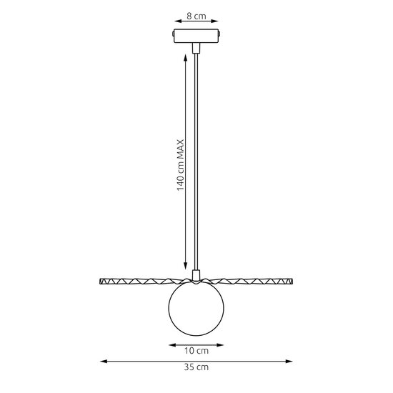 Emibig Emibig UMBRA 1 WHITE - Moderne hanglamp voor sfeervolle verlichting