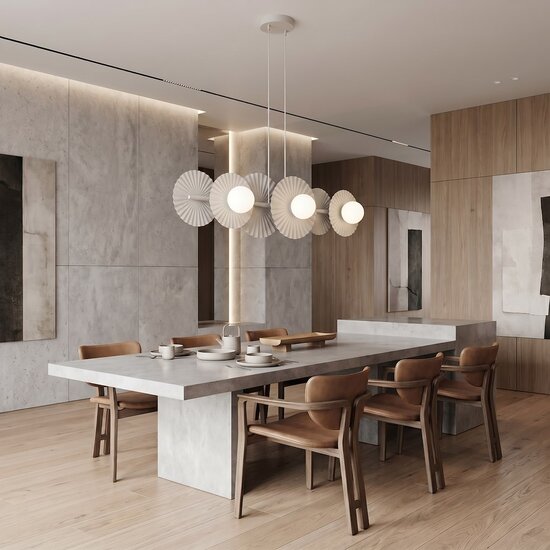 Emibig Emibig UMBRA 6 WHITE - Moderne Pendelleuchte für stilvolle Beleuchtung