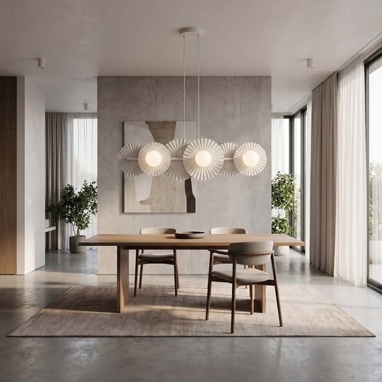 Emibig Emibig UMBRA 6 WHITE - Lampe suspendue moderne pour un éclairage élégant