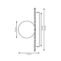 Emibig Emibig UMBRA K1 WHITE M - Lámpara de pared moderna para una iluminación elegante