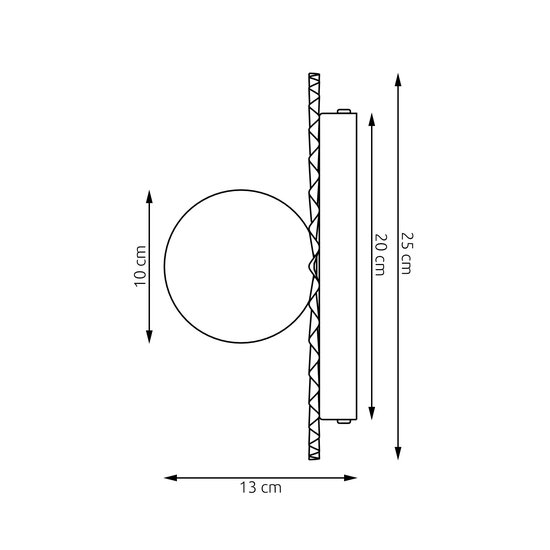 Emibig Emibig UMBRA K1 WHITE M - Moderne wandlamp voor sfeervolle verlichting