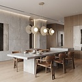 Emibig Emibig UMBRA 6 MOKKA - Lampe suspendue moderne pour un éclairage élégant