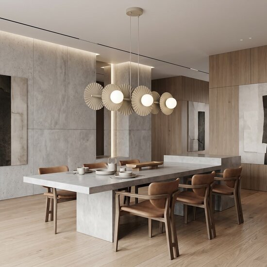 Emibig Emibig UMBRA 6 MOKKA - Moderne Pendelleuchte für stilvolle Beleuchtung