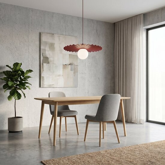 Emibig Emibig UMBRA 1 BURGUNDY - Moderne hanglamp voor sfeervolle verlichting