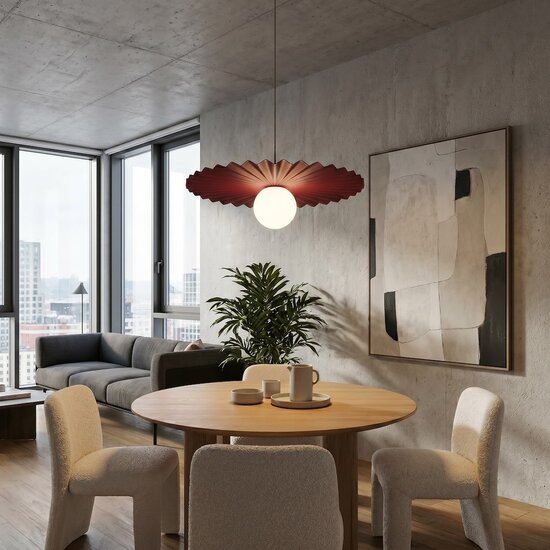 Emibig Emibig UMBRA 1 BURGUNDY - Lámpara colgante moderna para una iluminación elegante