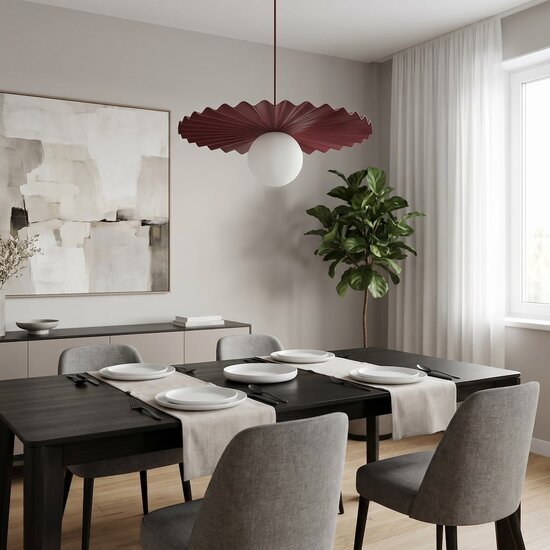 Emibig Emibig UMBRA 1 BURGUNDY - Lámpara colgante moderna para una iluminación elegante