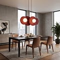 Emibig Emibig UMBRA 4 BURGUNDY - Lampe suspendue moderne pour un éclairage élégant